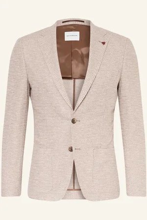 Roy Robson Sako Slim Fit béžová světle hnědá režná
