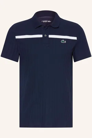 Lacoste Funkční Polokošile Heritage tmavě modrá bílá