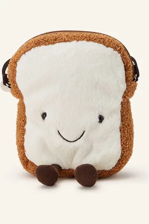 Jellycat Taška Přes Rameno Amuseables Toast hnědá krémová