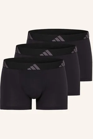 adidas Boxerky Active Flex Cotton, 3 Kusy V Balení tmavě šedá