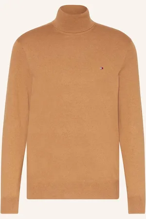Tommy Hilfiger Svetr S Rolákem hnědá