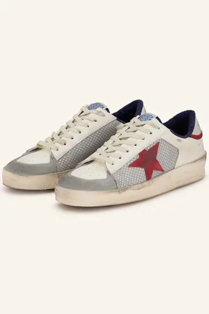 Golden Goose Sneakersy Stardan bílá šedá tmavě červená
