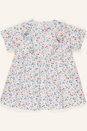 Petit Bateau Šaty bílá modrá červená