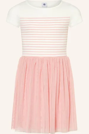 Petit Bateau Šaty Ze Směsi Materiálů růžová režná