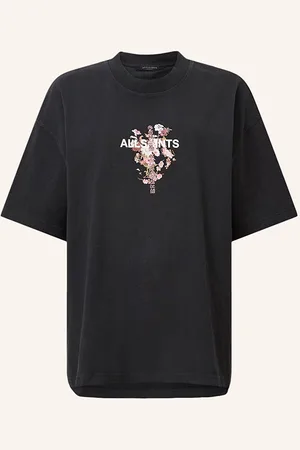 AllSaints Oversized Tričko Eternal Etta černá