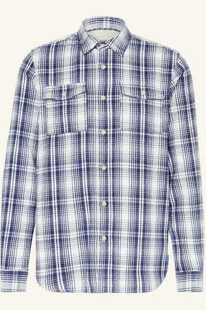 Scotch&Soda Flanelová Košile Regular Fit modrá bílá