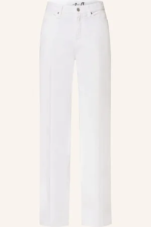 7 for all Mankind Flared Džíny Lotta bílá