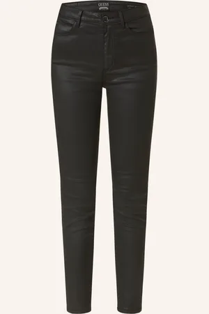 Guess Coated Džíny 1981 Skinny černá