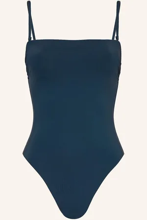 Calvin Klein Bandeau Plavky petrolejová