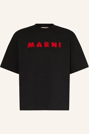 Marni Tričko Logo černá červená