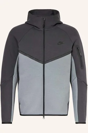 Nike Mikina S Kapucí Tech Fleece tmavě šedá šedá