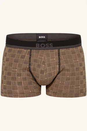 HUGO BOSS Boxerky černá světle hnědá