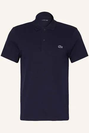 Lacoste Úpletová Polokošile Regular Fit tmavě modrá
