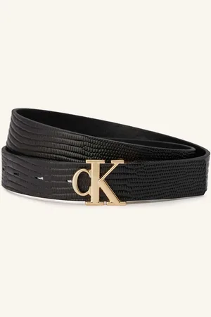 Calvin Klein Kožený Opasek V Oboustranném Provedení černá