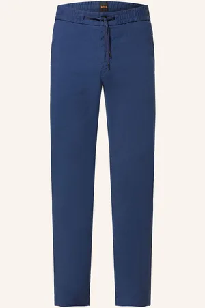 HUGO BOSS Kalhoty Sanderson Straight Fit Se Lnem
