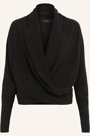 AllSaints Úpletový Kardigan Wasson černá