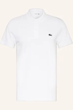 Lacoste Úpletová Polokošile Regular Fit bílá