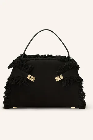Salvatore Ferragamo Kabelka Hug Medium černá