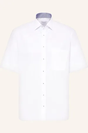 ETERNA Košile S Krátkým Rukávem Comfort Fit bílá