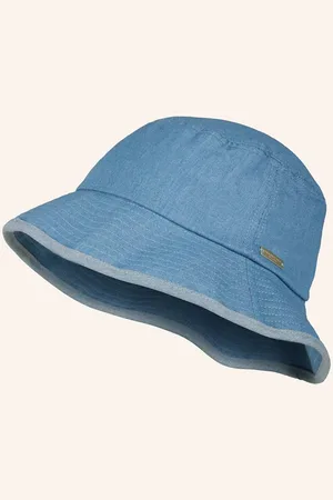Seeberger Klobouk Bucket Hat tmavě modrá