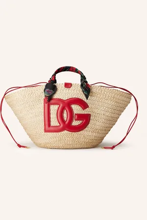 Dolce & Gabbana Shopper krémová červená