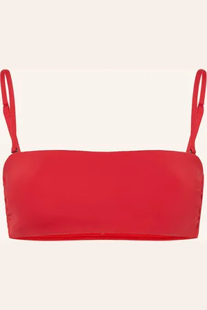 Calvin Klein Bandeau Horní Díl Bikin červená