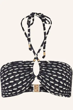 Seafolly Bandeau Horní Díl Bikin Mala tmavě modrá černá režná