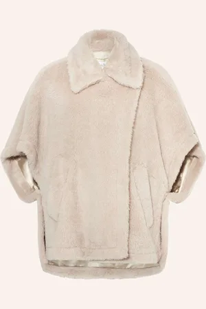 Max Mara Pelerína tebe1 S Alpakou světle hnědá