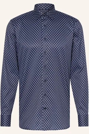Olymp Košile Signature Tailored Fit tmavě modrá