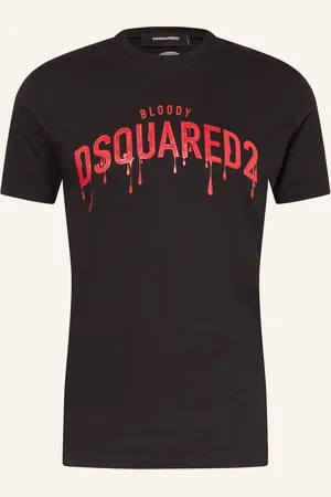 Dsquared2 Tričko černá červená