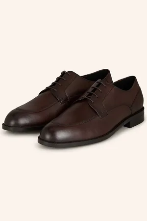 HUGO BOSS Šněrovací Boty Tayil tmavě hnědá