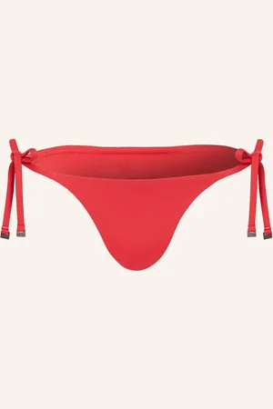 Calvin Klein Trojúhelníkové Bikinové Kalhotky červená
