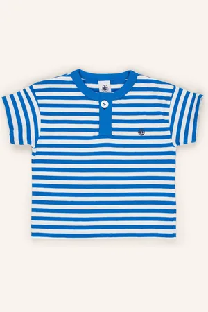 Petit Bateau Tričko modrá bílá