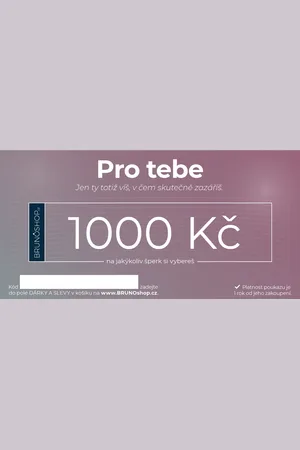 BRUNOshop.cz Elektronický poukaz PRO TEBE 1 000 Kč