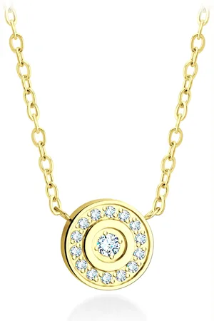 BRUNOshop.cz S4347 Náhrdelník PLNÝ KROUŽEK s kamínky