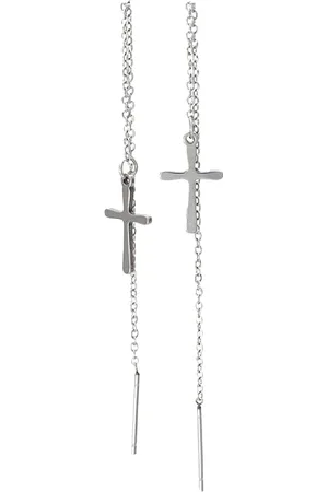 BRUNOshop.cz S4454 Provlékací řetízkové náušnice KŘÍŽEK