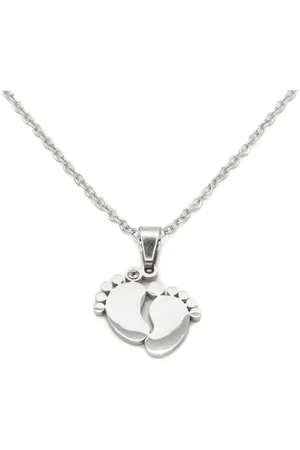 BRUNOshop.cz S4480 Náhrdelník DĚTSKÉ NOŽIČKY s kamínkem
