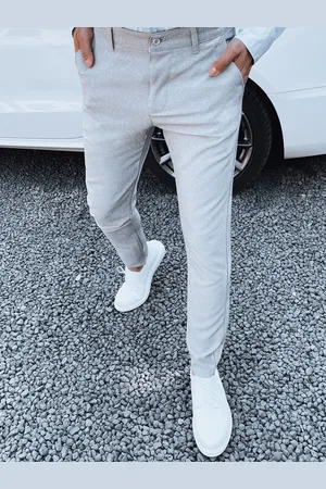 D-Street Elegantní světle šedé kalhoty