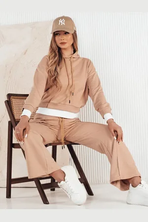 D-Street Trendy dámská béžová tepláková souprava Sanelis