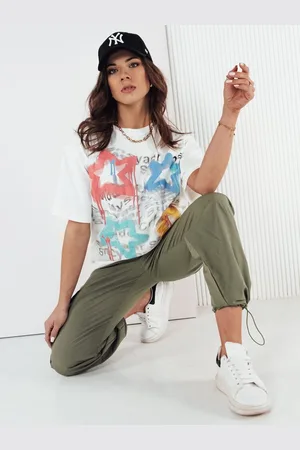 D-Street Trendy dámské bílé tričko Strello
