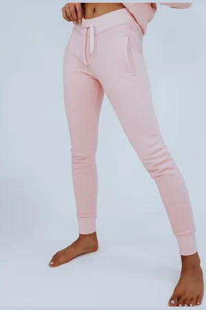 D-Street Stylové světle růžové dámské tepláky Fits