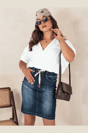 D-Street Trendy riflová modrá sukně Denimfit