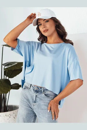 D-Street Stylová dámská modrá blůza Arriwa