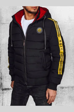 D-Street Trendy pánská černá prošívaná bunda