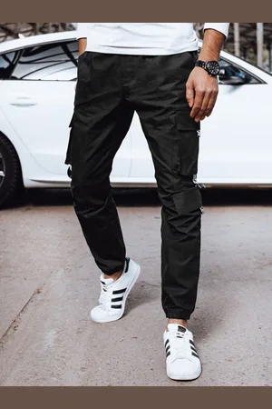 D-Street Nadčasové černé kapsáčové jogger kalhoty