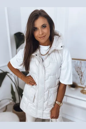 D-Street Stylová dámská vesta v bílé barvě Wendy