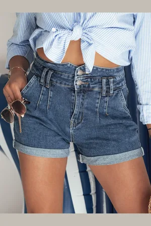 D-Street Stylové dámské modré riflové kraťasy Denim Dreams