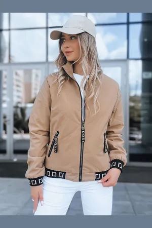D-Street Trendy béžová dámská bomber bunda Hera