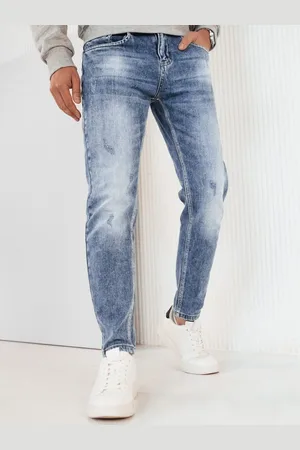 D-Street Stylové pánské rifle v jasné modré barvě
