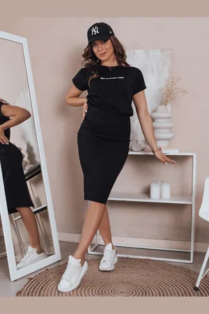 D-Street Trendy černá sukně Flame